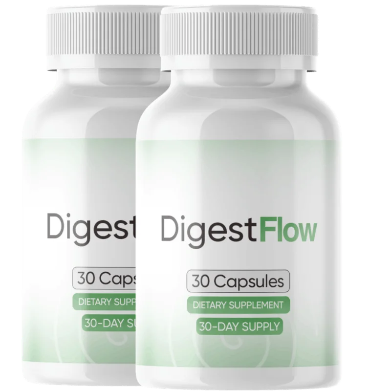 DigestFlow dietary supplement bottles