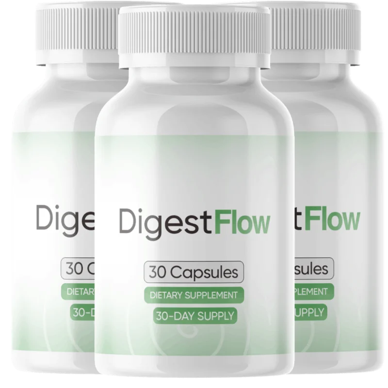 DigestFlow dietary supplement bottles